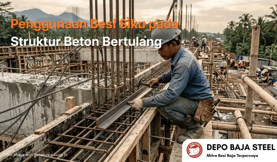 Penggunaan Besi Siku pada Struktur Beton Bertulang