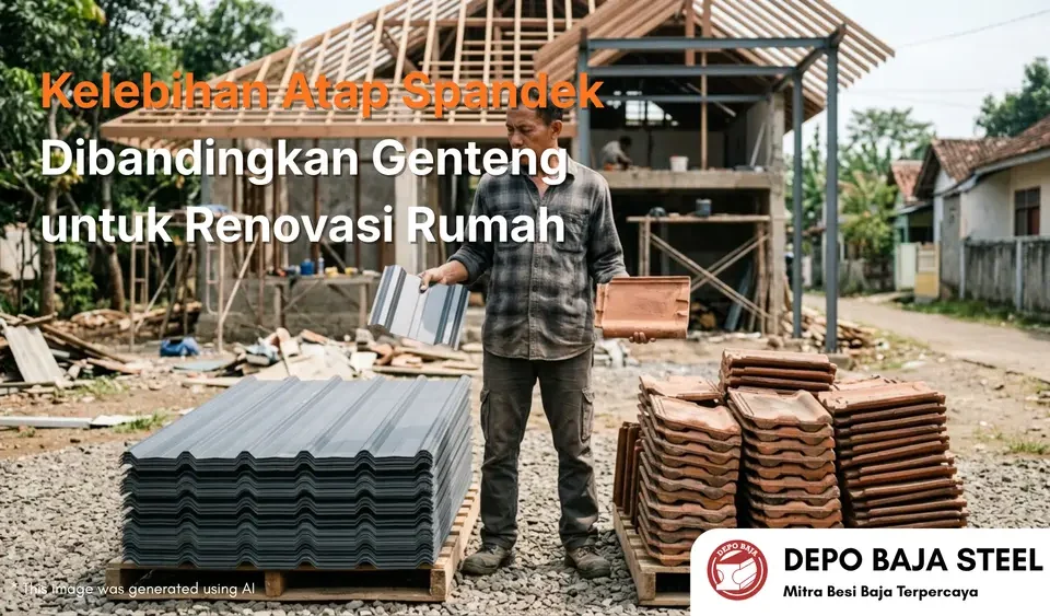 Kelebihan Atap Spandek Dibandingkan Genteng untuk Renovasi Rumah