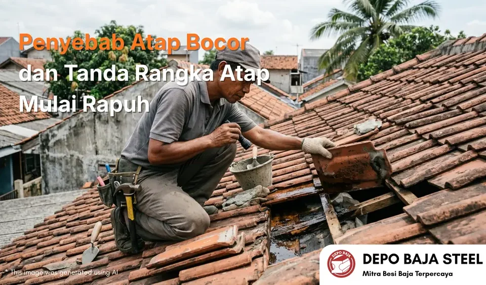Penyebab Atap Bocor dan Tanda Rangka Atap Mulai Rapuh