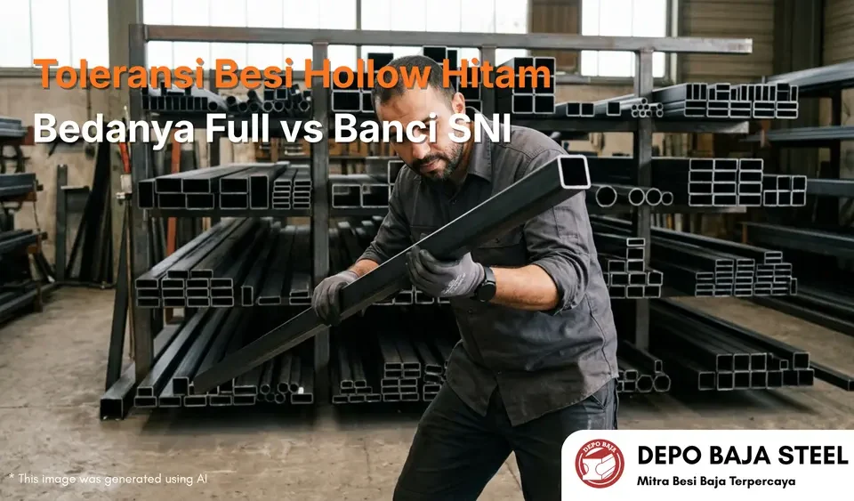 Toleransi Besi Hollow Hitam Bedanya Full vs Banci SNI
